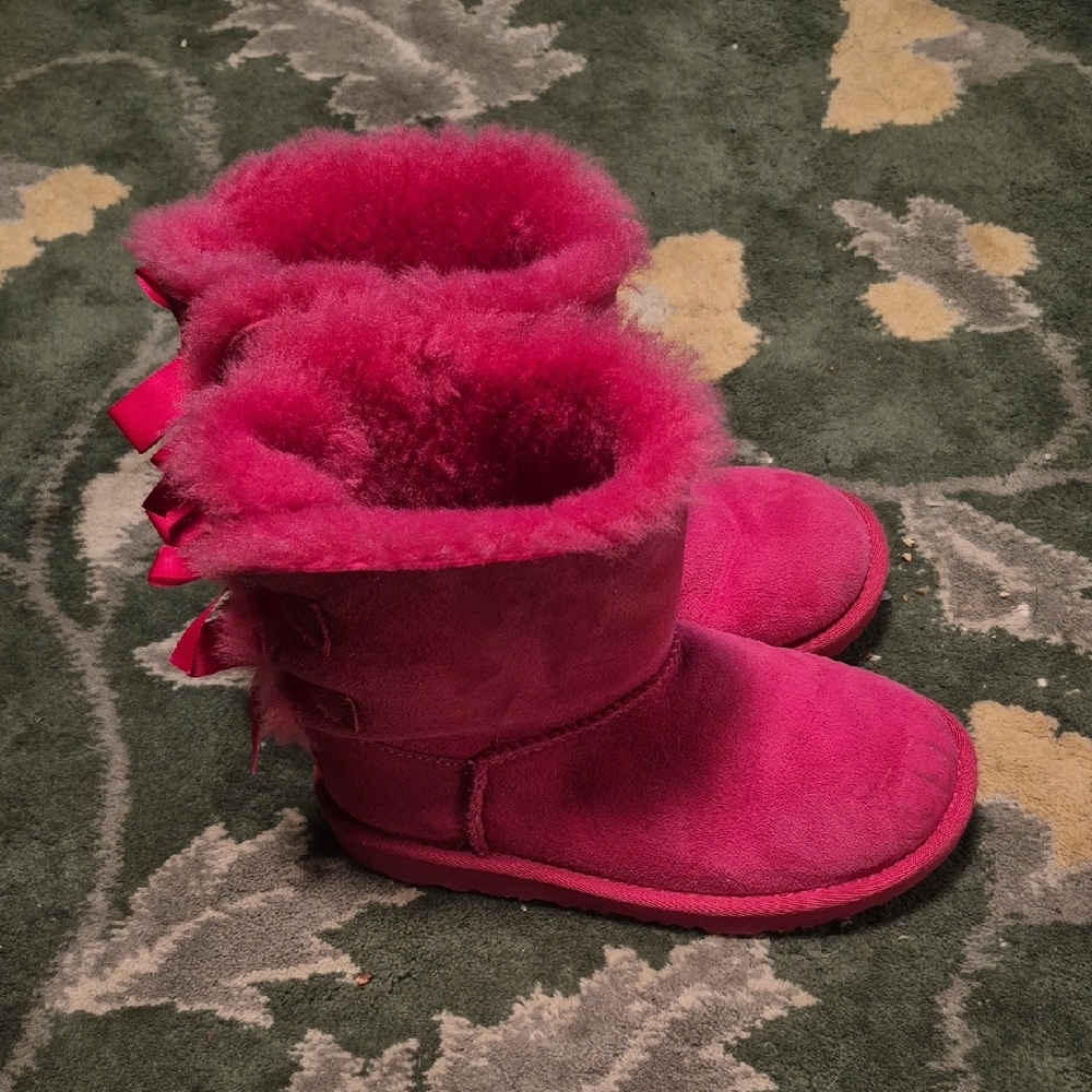 UGG Kids Pink Rain & Snow Boots - Picture 2 of 6